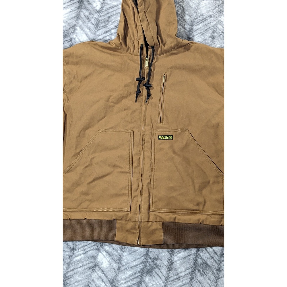 Walls Workwear Insulated Canvas Jacket Quilt Lined Mens 2XL Work Chore Barn Coat - Picture 9 of 15